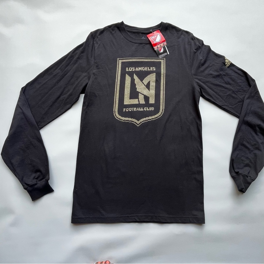 Adidas Black LAFC Long Sleeve Shirt Size Small NWT